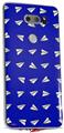 Skin Decal Wrap for LG V30 Paper Planes Royal Blue