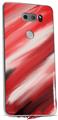 Skin Decal Wrap for LG V30 Paint Blend Red