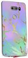 Skin Decal Wrap for LG V30 Unicorn Bomb Gold and Green