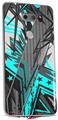 Skin Decal Wrap for LG V30 Baja 0032 Neon Teal