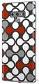 Decal style Skin Wrap compatible with Samsung Galaxy Note 9 Locknodes 05 Red Dark