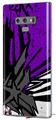 Decal style Skin Wrap compatible with Samsung Galaxy Note 9 Baja 0040 Purple