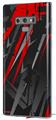 Decal style Skin Wrap compatible with Samsung Galaxy Note 9 Baja 0014 Red