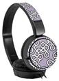 Decal style Skin Wrap for Sony MDR ZX110 Headphones Locknodes 03 Lavender (HEADPHONES NOT INCLUDED)