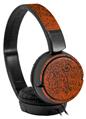 Decal style Skin Wrap for Sony MDR ZX110 Headphones Folder Doodles Burnt Orange (HEADPHONES NOT INCLUDED)