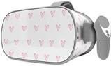 Decal style Skin Wrap compatible with Oculus Go Headset - Hearts Pink (OCULUS NOT INCLUDED)