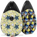 Skin Decal Wrap 2 Pack compatible with Suorin Drop Starfish and Sea Shells Yellow Sunshine VAPE NOT INCLUDED