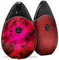 Skin Decal Wrap 2 Pack compatible with Suorin Drop Cubic Shards Red VAPE NOT INCLUDED