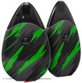 Skin Decal Wrap 2 Pack compatible with Suorin Drop Jagged Camo Green VAPE NOT INCLUDED