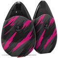 Skin Decal Wrap 2 Pack compatible with Suorin Drop Jagged Camo Hot Pink VAPE NOT INCLUDED