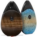 Skin Decal Wrap 2 Pack compatible with Suorin Drop Exotic Wood Pommele Sapele Burst Dark Mocha VAPE NOT INCLUDED