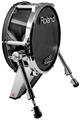 Skin Wrap works with Roland vDrum Shell KD-140 Kick Bass Drum Skulls Confetti White (DRUM NOT INCLUDED)