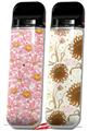 Skin Decal Wrap 2 Pack for Smok Novo v1 Flowers Pattern 12 VAPE NOT INCLUDED