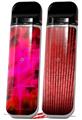 Skin Decal Wrap 2 Pack for Smok Novo v1 Cubic Shards Red VAPE NOT INCLUDED