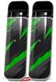 Skin Decal Wrap 2 Pack for Smok Novo v1 Jagged Camo Green VAPE NOT INCLUDED