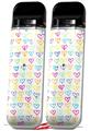 Skin Decal Wrap 2 Pack for Smok Novo v1 Kearas Hearts White VAPE NOT INCLUDED