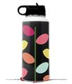 Skin Wrap Decal compatible with Hydro Flask Wide Mouth Bottle 32oz Plain Leaves On Black (BOTTLE NOT INCLUDED)