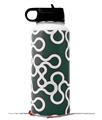 Skin Wrap Decal compatible with Hydro Flask Wide Mouth Bottle 32oz Locknodes 03 Hunter Green (BOTTLE NOT INCLUDED)