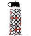 Skin Wrap Decal compatible with Hydro Flask Wide Mouth Bottle 32oz Locknodes 05 Red (BOTTLE NOT INCLUDED)