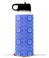 Skin Wrap Decal compatible with Hydro Flask Wide Mouth Bottle 32oz Gothic Punk Pattern Blue (BOTTLE NOT INCLUDED)