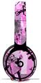 WraptorSkinz Skin Skin Decal Wrap works with Beats Solo Pro (Original) Headphones Scene Kid Sketches Pink Skin Only BEATS NOT INCLUDED