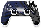 Skin Decal Wrap works with Original Google Stadia Controller Baja 0040 Blue Navy Skin Only CONTROLLER NOT INCLUDED
