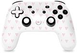 Skin Decal Wrap works with Original Google Stadia Controller Hearts Pink Skin Only CONTROLLER NOT INCLUDED