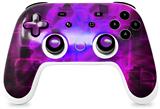 Skin Decal Wrap works with Original Google Stadia Controller Cubic Shards Pink Skin Only CONTROLLER NOT INCLUDED