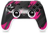 Skin Decal Wrap works with Original Google Stadia Controller Jagged Camo Hot Pink Skin Only CONTROLLER NOT INCLUDED