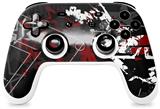 Skin Decal Wrap works with Original Google Stadia Controller Baja 0003 Red Dark Skin Only CONTROLLER NOT INCLUDED