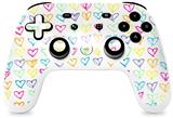 Skin Decal Wrap works with Original Google Stadia Controller Kearas Hearts White Skin Only CONTROLLER NOT INCLUDED