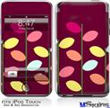 iPod Touch 2G & 3G Skin - Plain Leaves On Burgundy