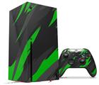 WraptorSkinz Skin Wrap compatible with the 2020 XBOX Series X Console and Controller Jagged Camo Green (XBOX NOT INCLUDED)