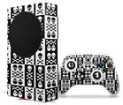 WraptorSkinz Skin Wrap compatible with the 2020 XBOX Series S Console and Controller Skull And Crossbones Pattern Bw (XBOX NOT INCLUDED)