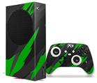 WraptorSkinz Skin Wrap compatible with the 2020 XBOX Series S Console and Controller Jagged Camo Green (XBOX NOT INCLUDED)