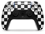 WraptorSkinz Skin Wrap compatible with the Sony PS5 DualSense Controller Checkers White (CONTROLLER NOT INCLUDED)