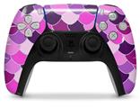 WraptorSkinz Skin Wrap compatible with the Sony PS5 DualSense Controller Scales Pink Purple (CONTROLLER NOT INCLUDED)