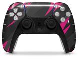 WraptorSkinz Skin Wrap compatible with the Sony PS5 DualSense Controller Jagged Camo Hot Pink (CONTROLLER NOT INCLUDED)