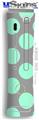 XBOX 360 Faceplate Skin - Kearas Polka Dots Mint And Gray