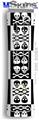 XBOX 360 Faceplate Skin - Skull And Crossbones Pattern Bw