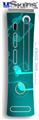 XBOX 360 Faceplate Skin - Bokeh Music Neon Teal