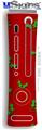 XBOX 360 Faceplate Skin - Holly Leaves on Red