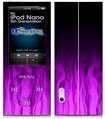 iPod Nano 5G Skin - Fire Flames Purple