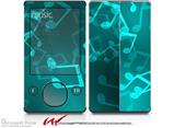 Bokeh Music Neon Teal - Decal Style skin fits Zune 80/120GB  (ZUNE SOLD SEPARATELY)