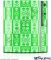 Sony PS3 Skin - Skull And Crossbones Pattern Green