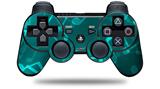 Sony PS3 Controller Decal Style Skin - Bokeh Music Neon Teal (CONTROLLER NOT INCLUDED)