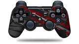 Sony PS3 Controller Decal Style Skin - Baja 0014 Red Dark (CONTROLLER NOT INCLUDED)