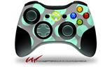 XBOX 360 Wireless Controller Decal Style Skin - Kearas Polka Dots Mint And Gray (CONTROLLER NOT INCLUDED)