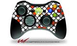 XBOX 360 Wireless Controller Decal Style Skin - Locknodes 05 Red (CONTROLLER NOT INCLUDED)