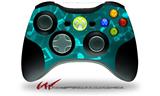 XBOX 360 Wireless Controller Decal Style Skin - Bokeh Music Neon Teal (CONTROLLER NOT INCLUDED)